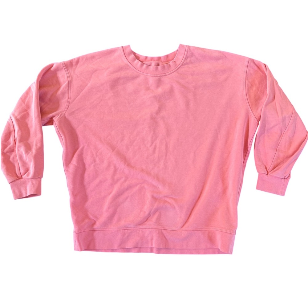 Lululemon Pink Crew Neck Long Sleeve Pullover Athleisure Sweatshirt